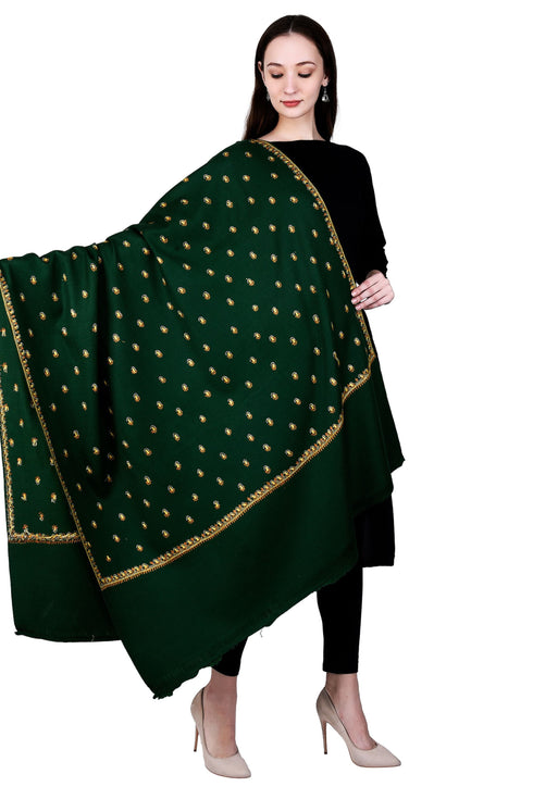 Women's Hand Embroidered Wool Shawl
